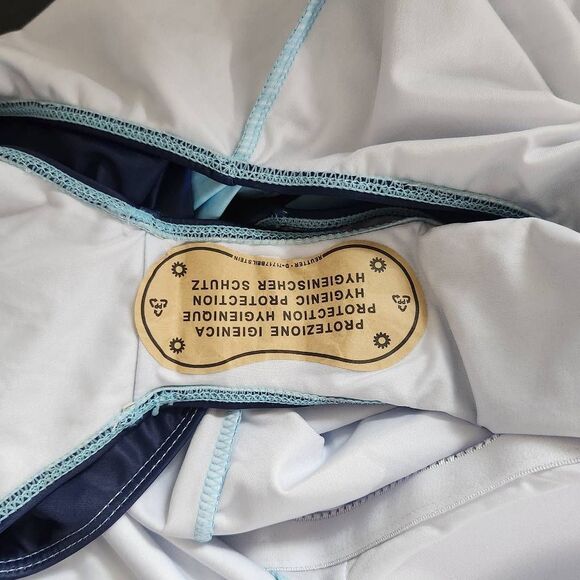 Blue One-Piece Swimsuit NWOT Size XL Abstract Print Swimwear - Picture 6 of 7